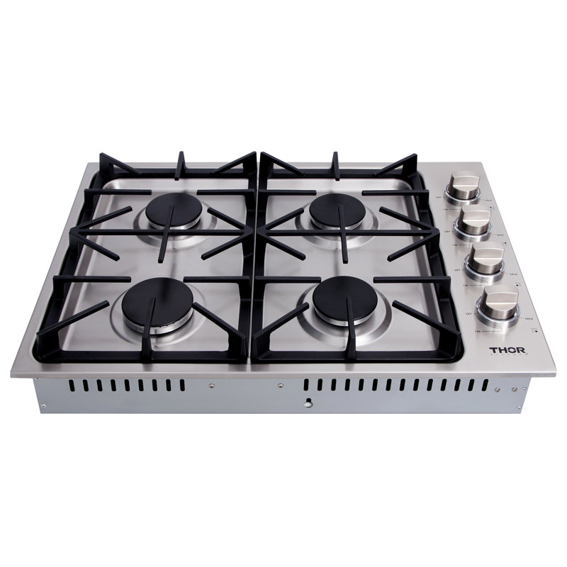 ThorKitchen 30 Inch Professional Dropin Gas Cooktop With Four Burners